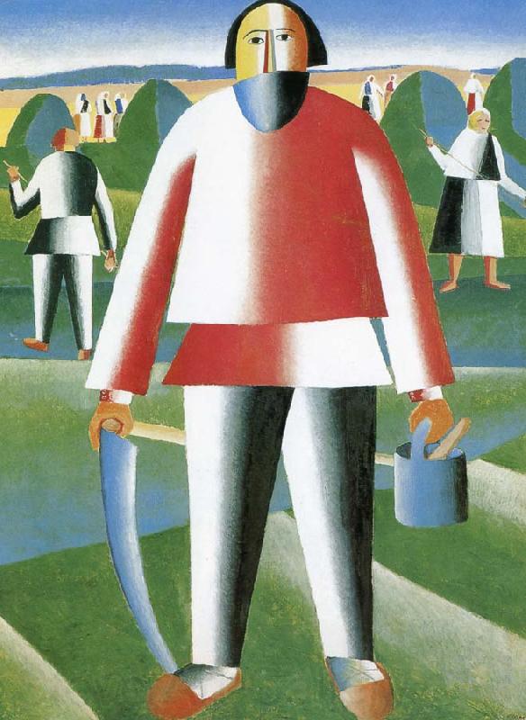 Kasimir Malevich In the grass field Spain oil painting art